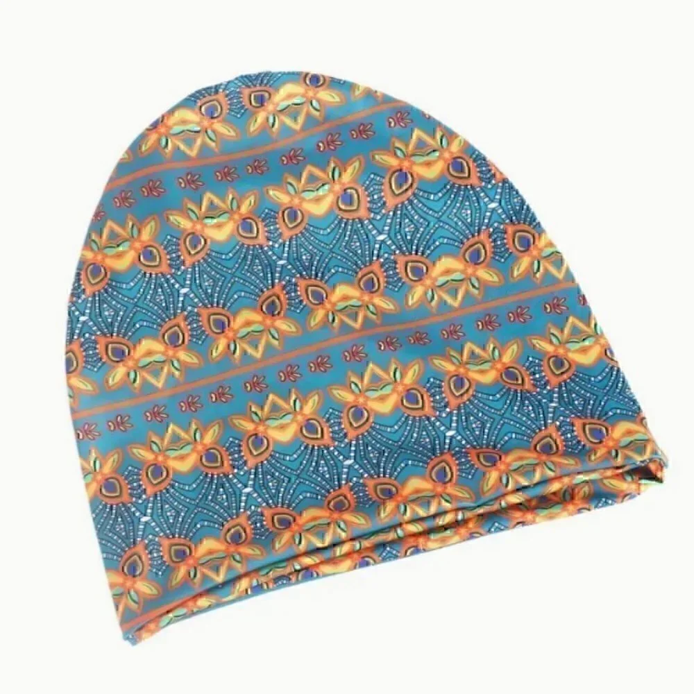 Bohemian Style Patterned Design, Breathable Headscarf Cap, Outdoor Sports - Picture 3 of 5